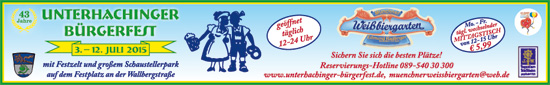  Unterhachinger Bürgerfest 2015 vom 03.-12.07.2015
